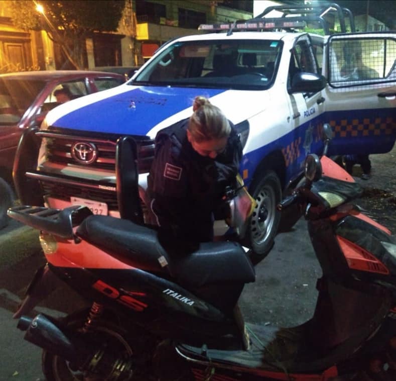 Es Detenido en San Juan del Río por Robar una Moto.