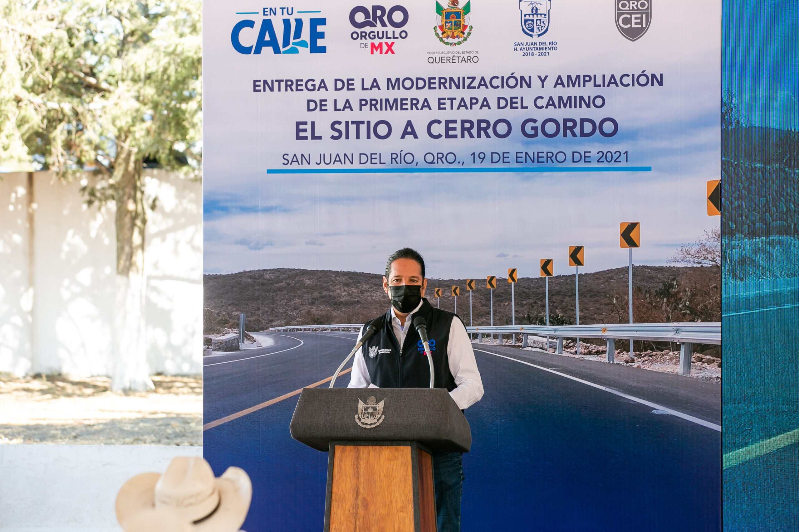 Entrega Gobernador la Modernización y Ampliación de la Primera Etapa del Camino El Sitio a Cerro Gordo