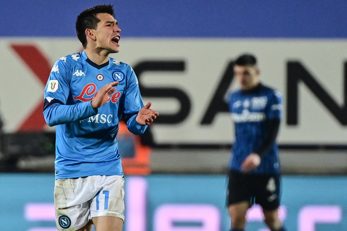 “Chucky” Lozano anota con el Napoli ante el Atalanta