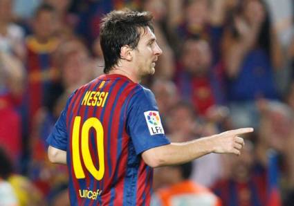 Messi saca la cara por el Barça