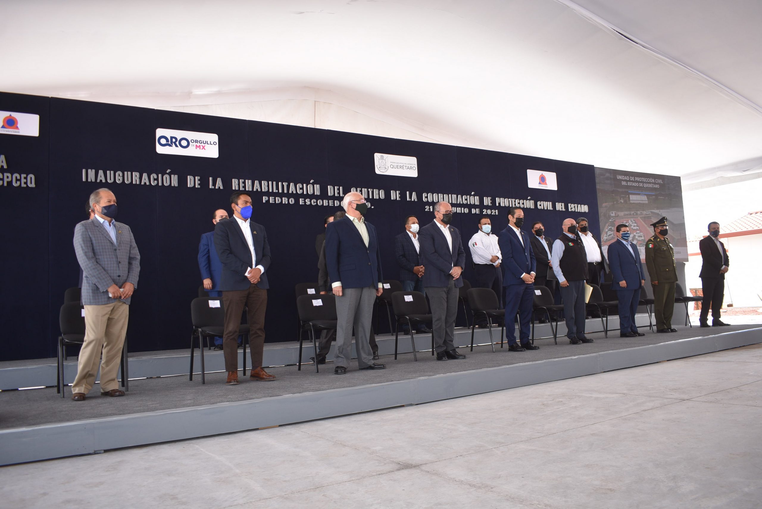 ENTREGA FRANCISCO DOMÍNGUEZ REHABILITACIÓN DEL CENTRO DE LA COORDINACIÓN DE PROTECCIÓN CIVIL DEL ESTADO