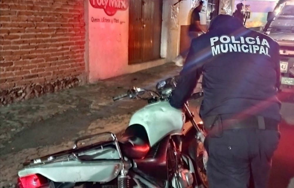 Recuperan Moto Robada en la Colonia Juarez.