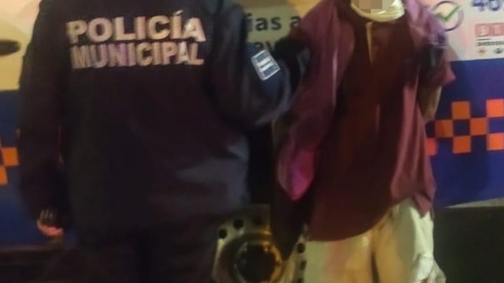 Hombre Detenido en el Sagrado Corazón.