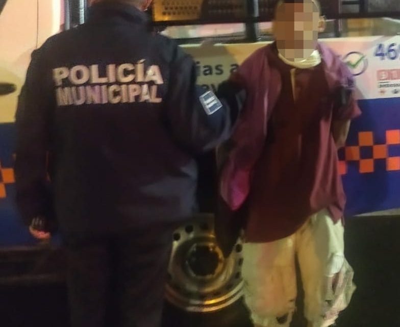 Hombre Detenido en el Sagrado Corazón.