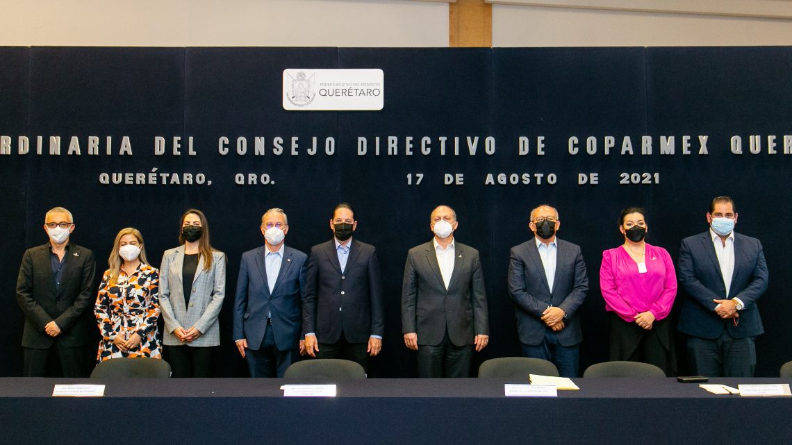 Reconoce Coparmex Querétaro trabajo realizado por Francisco Domínguez