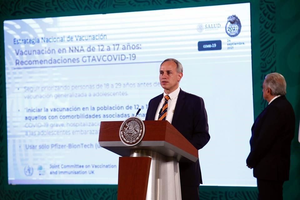 López-Gatell anuncia registro para vacunación de niños con comorbilidades