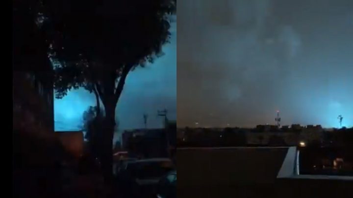 ¿Qué son las extrañas luces que se vieron en el cielo durante el temblor?
