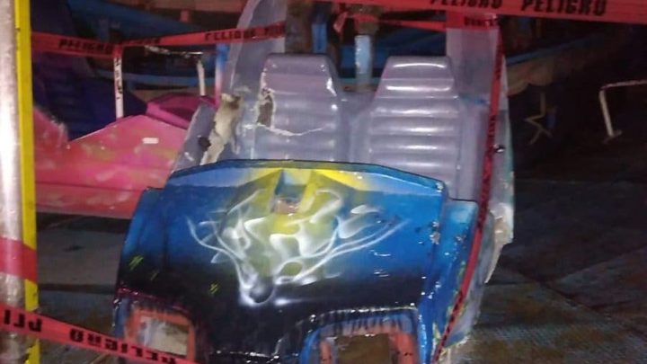 En redes sociales circulan imágenes del hecho, ocurrido en una ferial regional del municipio de Guadalupe