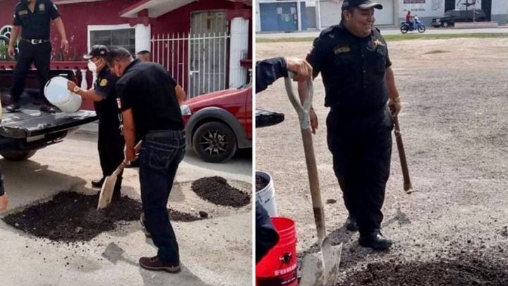 Habitantes difunden a través de redes sociales imágenes de los uniformados en medio de críticas