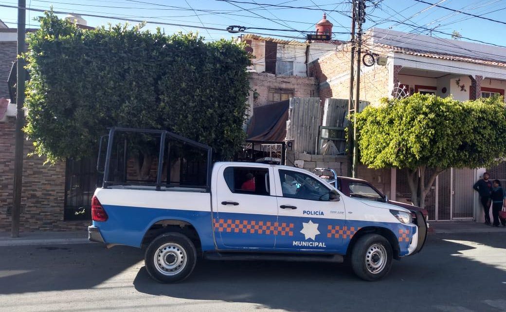Se acordonó la zona, al tiempo que se da vista a Fiscalía General del Estado.