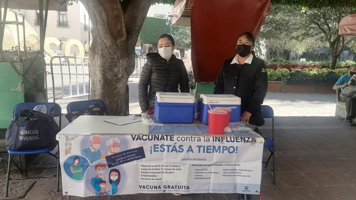 La Secretaría de Salud del estado de Querétaro (SESA), informa que se han aplicado 440 mil 543 dosis de la vacuna contra la Influenza.