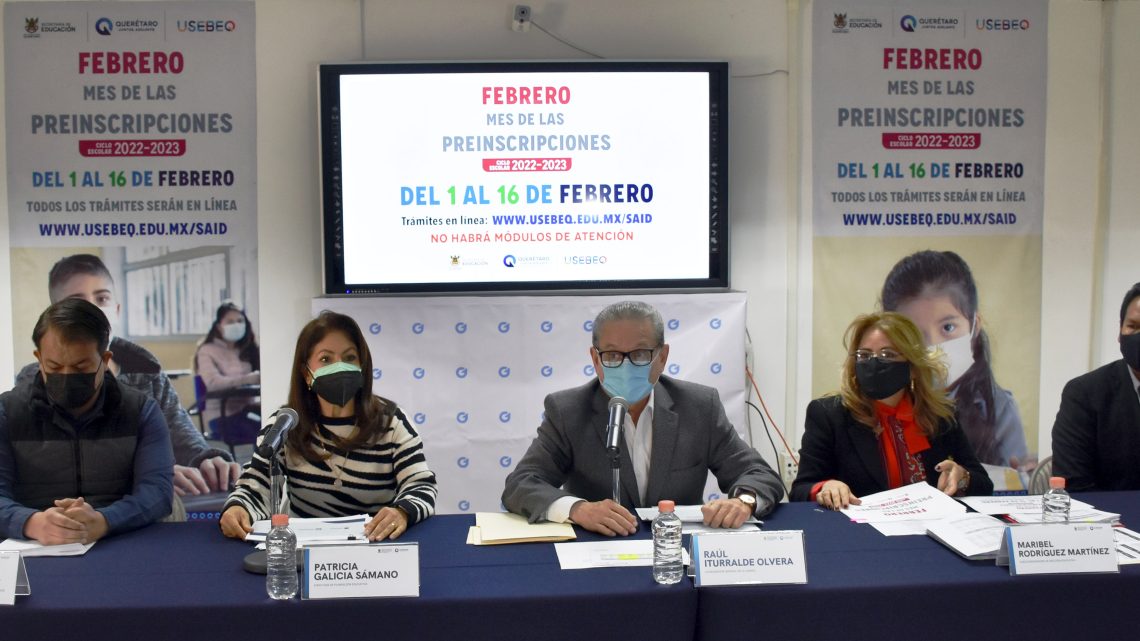 La Unidad de Servicios para la Educación Básica en el Estado de Querétaro (USEBEQ), informa que el proceso de preinscripciones del ciclo escolar 2022-2023.