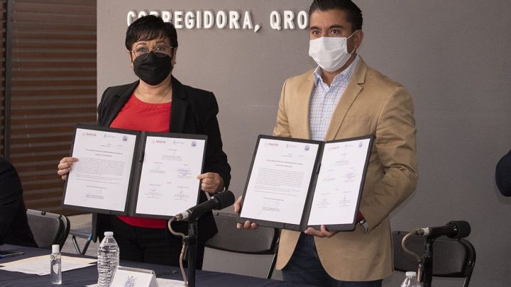 Autoridades estatales y municipales encabezaron la ceremonia de integración y toma de protesta a las y los integrantes del Comité Municipal de Salud de Corregidora.