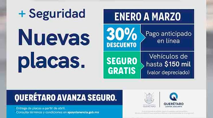Marzo es el último mes para que las y los queretanos cubran un monto de 850 pesos por concepto de refrendo vehicular de sus unidades.
