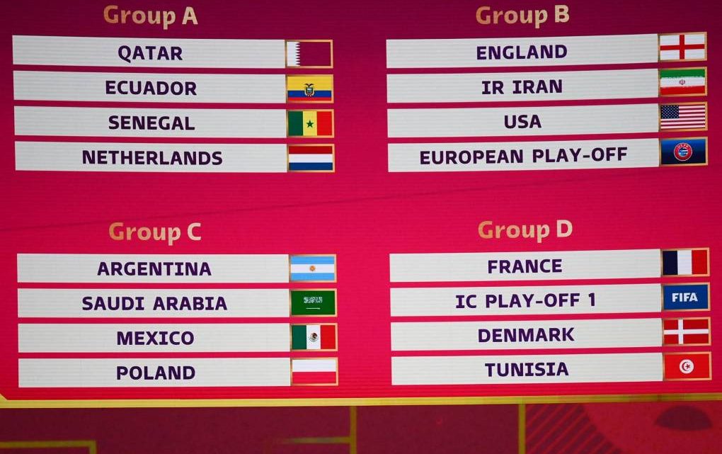 Este viernes 1 de abril se llevó a cabo el sorteo del Mundial de Qatar 2022 y estos son los grupos para la primera parte del torneo