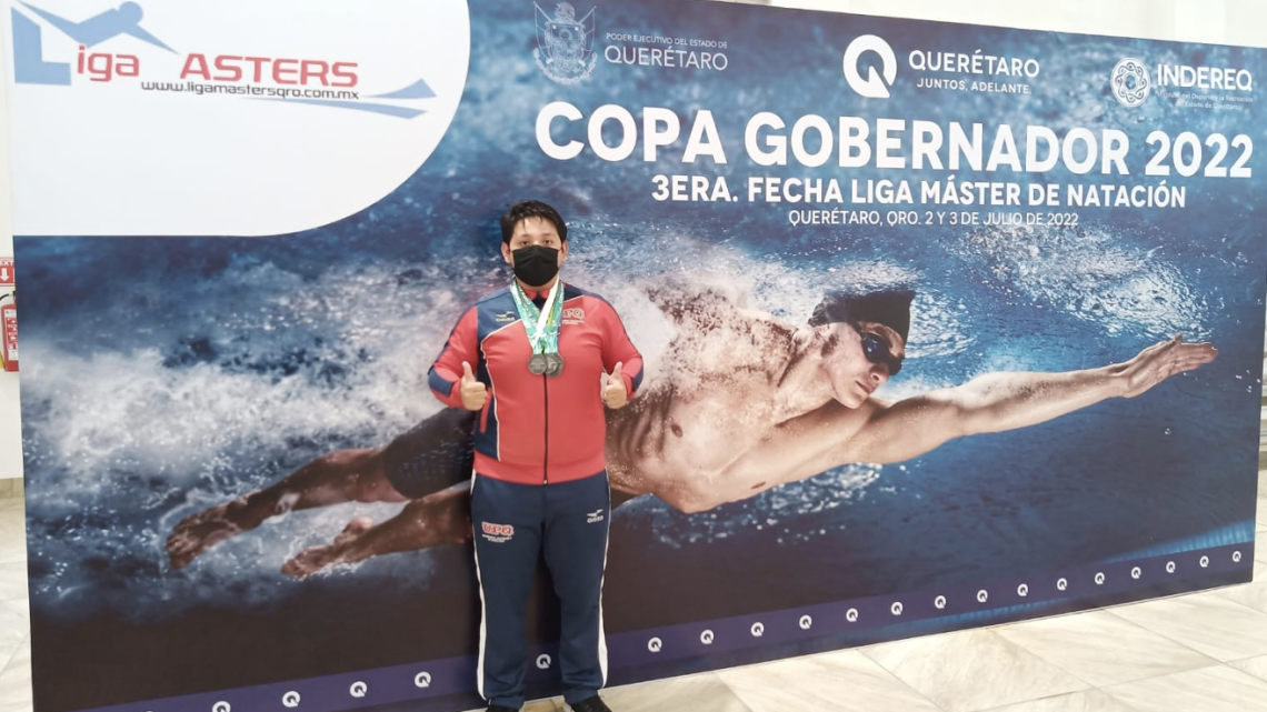 Durante la tercera fecha de la temporada 2022 de la Liga Máster de Natación Querétaro “Copa Gobernador”, el equipo de la Universidad Politécnica de Querétaro (UPQ) obtuvo 22 medallas.