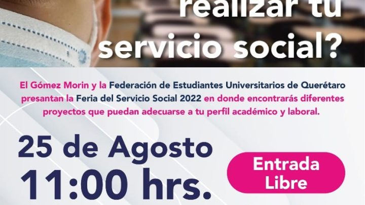 Participarán más de dos mil 500 jóvenes en primer Feria de Servicio Social