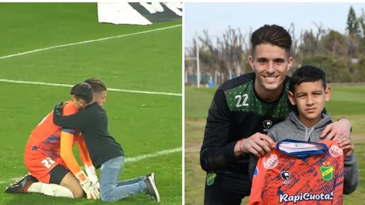Niño entra al campo y consuela al portero de su equipo tras perder un partido (VIDEO)