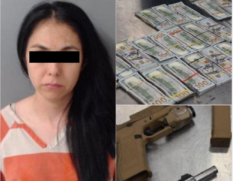 Detienen en EU a hija de alcalde morenista con 248 mil dólares y armas