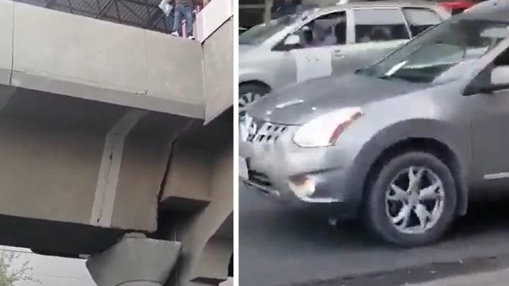 Joven se lanza desde puente del Metro en NL