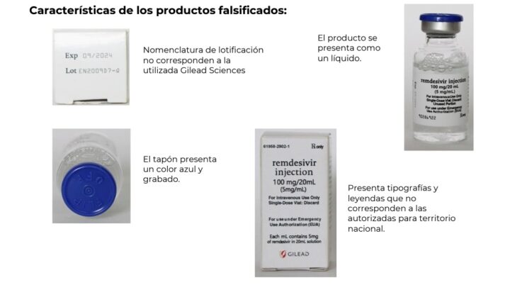 Emite COFEPRIS actualización de la alerta sanitaria sobre la falsificación del producto Remdesivir