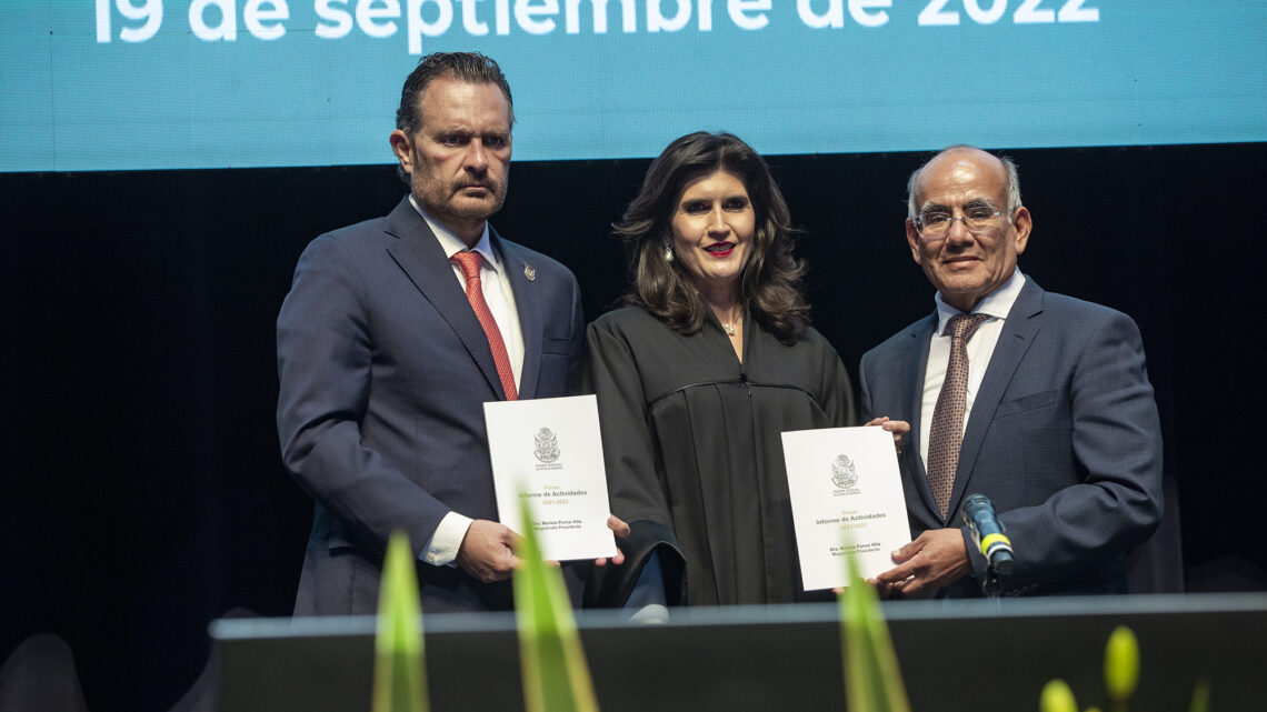 Asiste Gobernador a informe de actividades de la presidenta del Tribunal Superior de Justicia