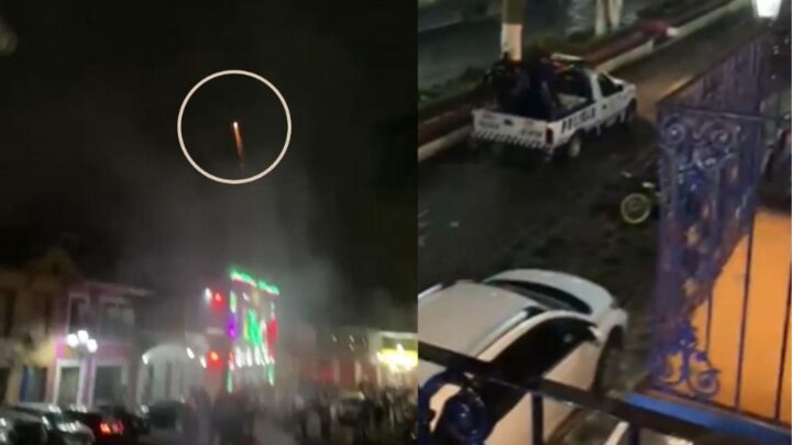 Pirotecnia explota en una patrulla y deja un policía lesionado en Veracruz (VIDEO)