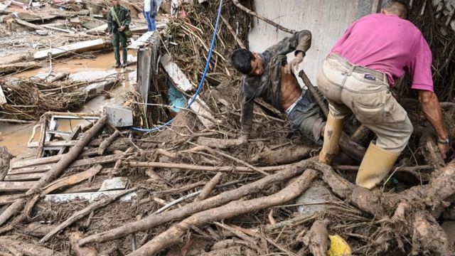 Las Tejerías: las imágenes del letal deslave tras las lluvias torrenciales en Venezuela