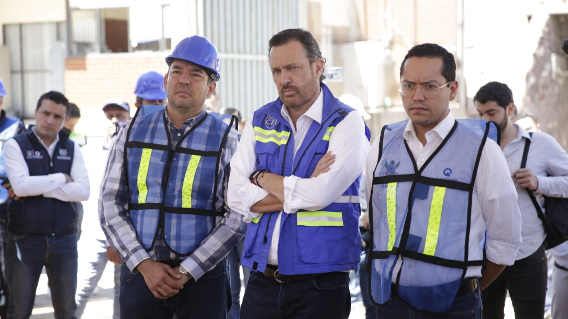 Registra 58% de avance la construcción de puentes inferiores vehiculares en San Juan del Río