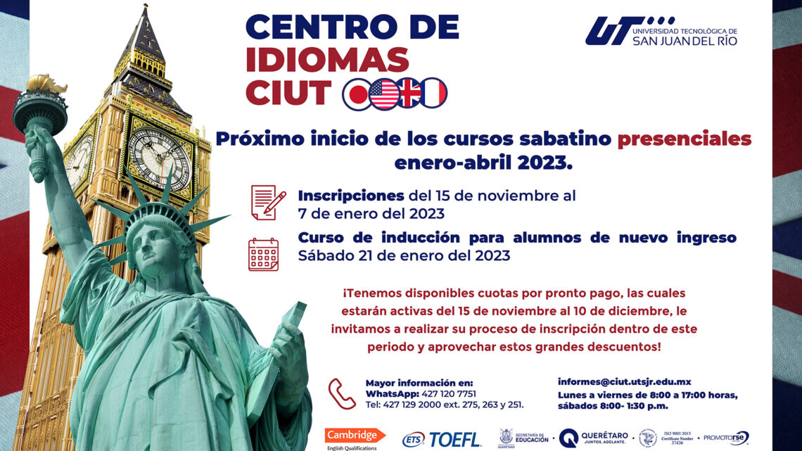 Abre UTSJR convocatoria para estudiar en el Centro de Idiomas