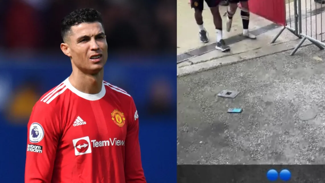 ¡Mal y de malas! Castigan a Cristiano por tirar celular de aficionado