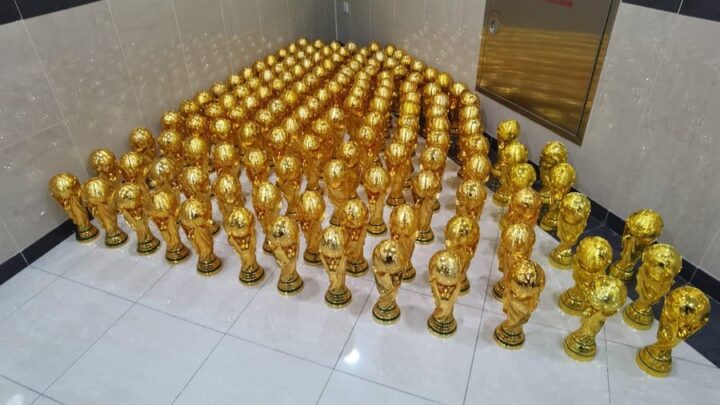 Decomisan trofeos pirata de Qatar 2022; serían vendidos en Internet