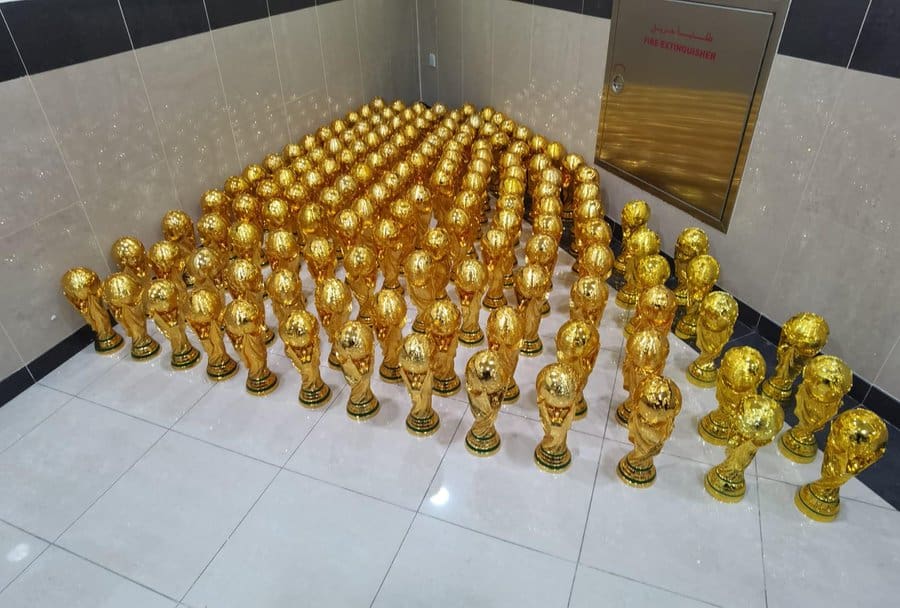 Decomisan trofeos pirata de Qatar 2022; serían vendidos en Internet