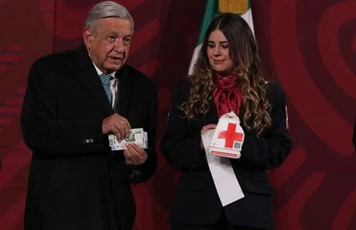 López Obrador llama a donar a la Cruz Roja en colecta nacional