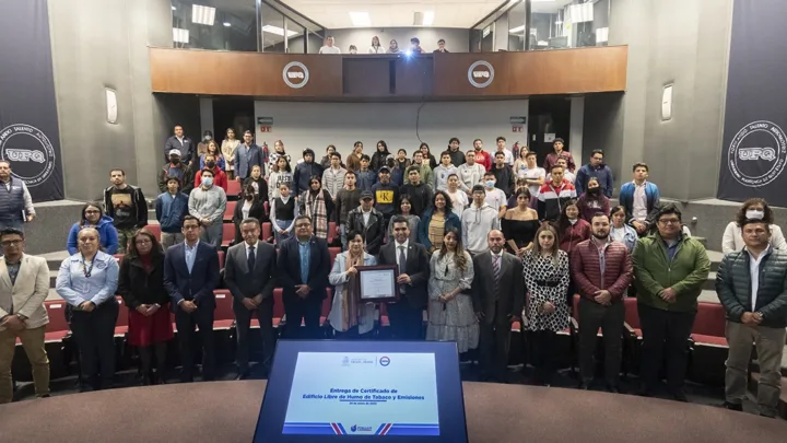 Certifica SESA como Edificio Libre de Humo de Tabaco y Emisiones a la UPQ