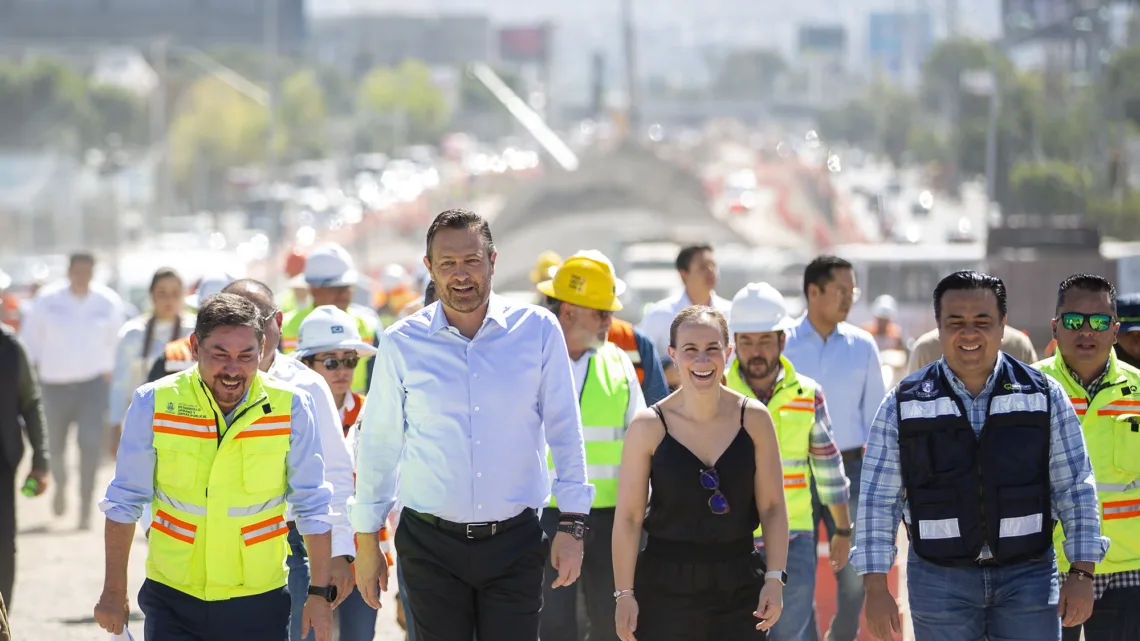 Supervisa Gobernador avance de obra en Paseo 5 de Febrero
