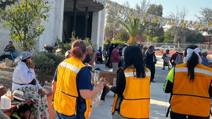 Implementa SESA operativo sanitario en peregrinación al templo de Jesús de la Portería San Juan