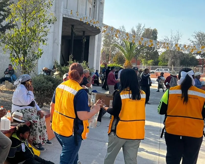 Implementa SESA operativo sanitario en peregrinación al templo de Jesús de la Portería San Juan