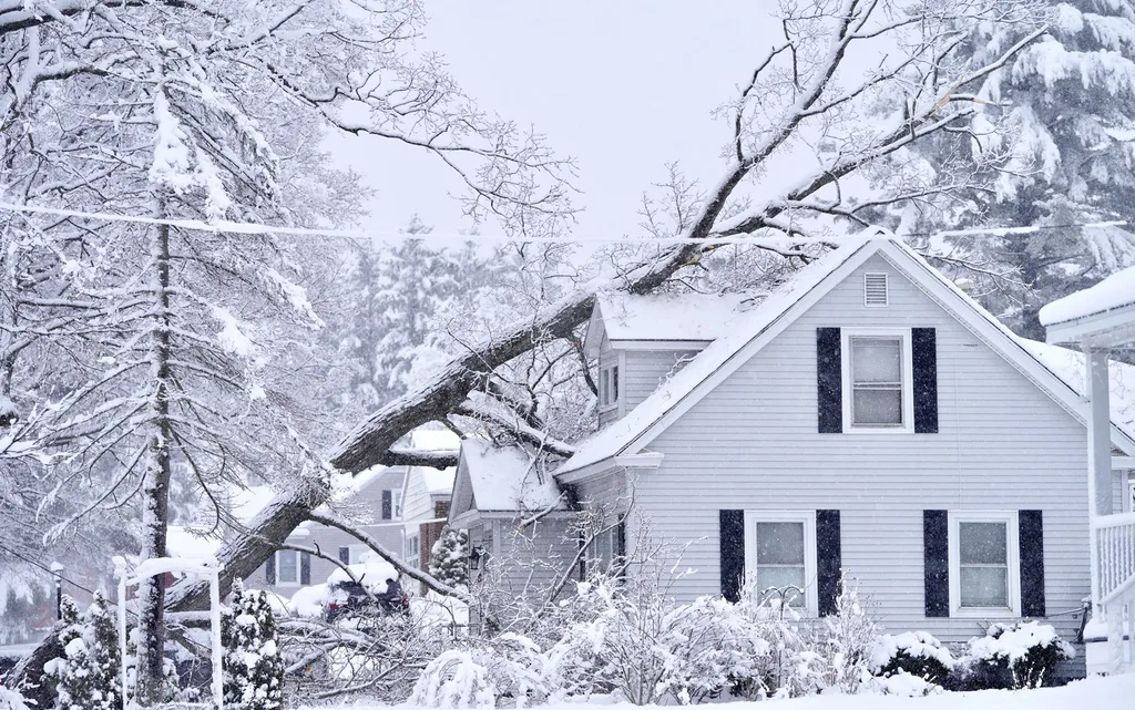 Tormenta invernal lleva nieve húmeda al nordeste de Estados Unidos
