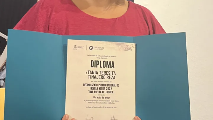 Libro ganador de la Semana de la Novela Negra de Querétaro, presente en la FIL de Minería