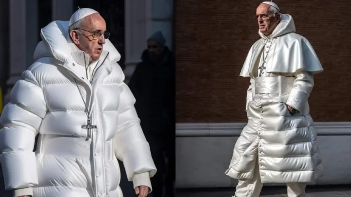 Crean imágenes del papa Francisco con IA y surgen los memes