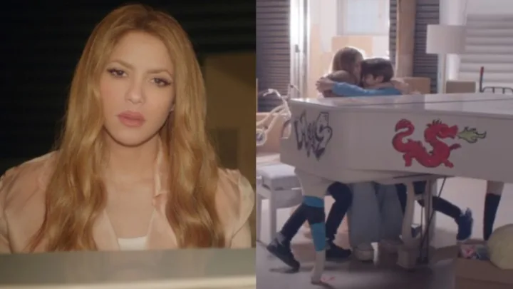 Shakira canta “Acróstico”, su nuevo sencillo, junto a Milán y Sasha