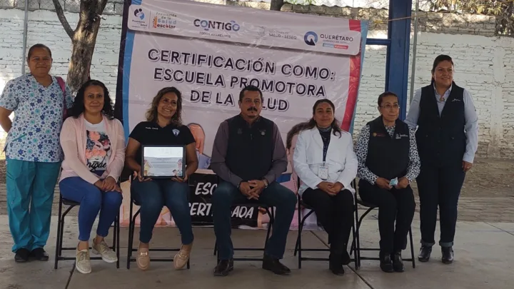 Certifica SESA como Escuela Promotora de la Salud en San José de Los Olvera