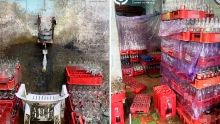 Así era la fábrica de refresco pirata en la Ciudad de México (FOTOS Y VIDEO)
