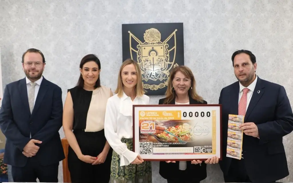 Emite la Lotería Nacional Billete conmemorativo de la Gastronomía de Querétaro