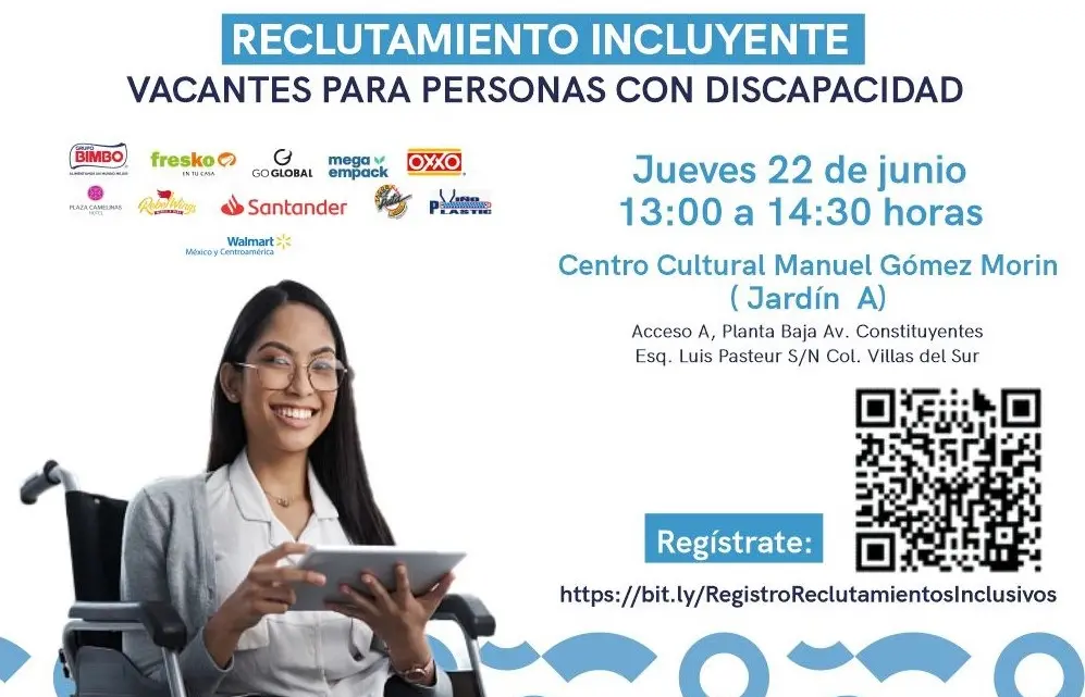 Promueve ST más de 300 vacantes para personas con discapacidad