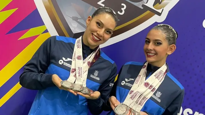 Equipo queretano de natación artística logra tercer lugar nacional