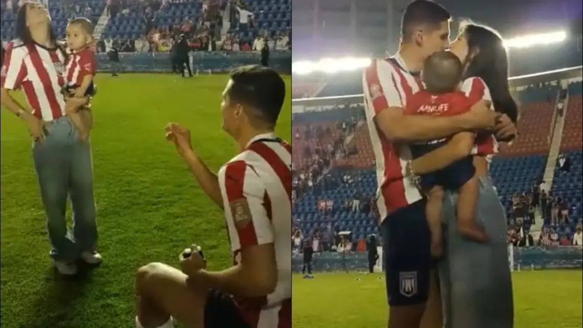 ¿Aceptó? Tras triunfo del Tapatío, jugador le pide matrimonio a su novia (VIDEO)