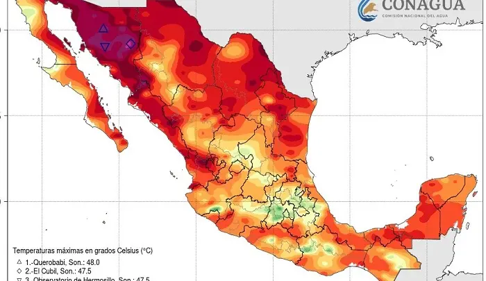 Esta es la ciudad más calurosa hoy con temperatura de 47 grados