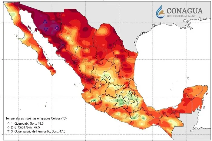 Esta es la ciudad más calurosa hoy con temperatura de 47 grados